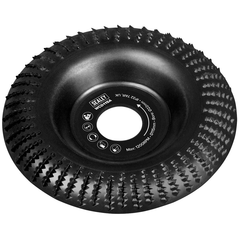 Arced Wood Carving Disc for Angle Grinders 115mm