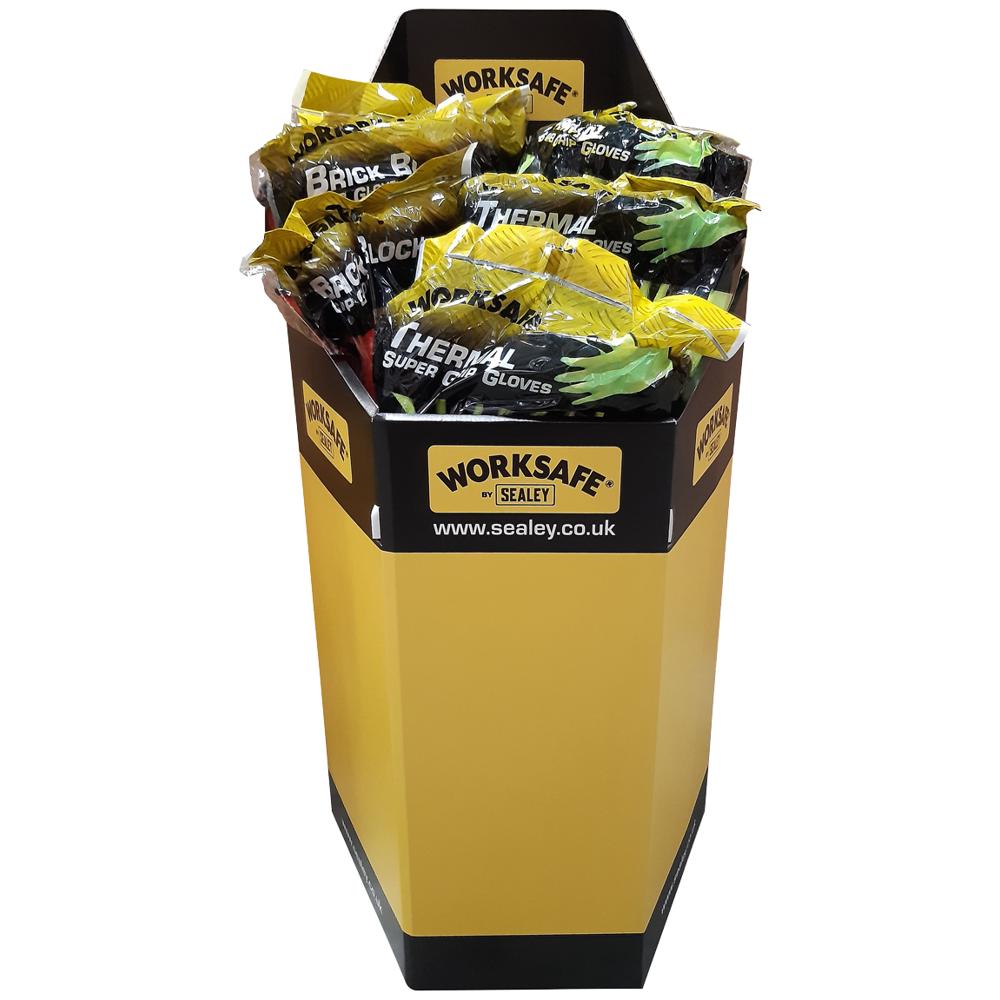 Worksafe Version 1 Dump Bin of Assorted Work Gloves