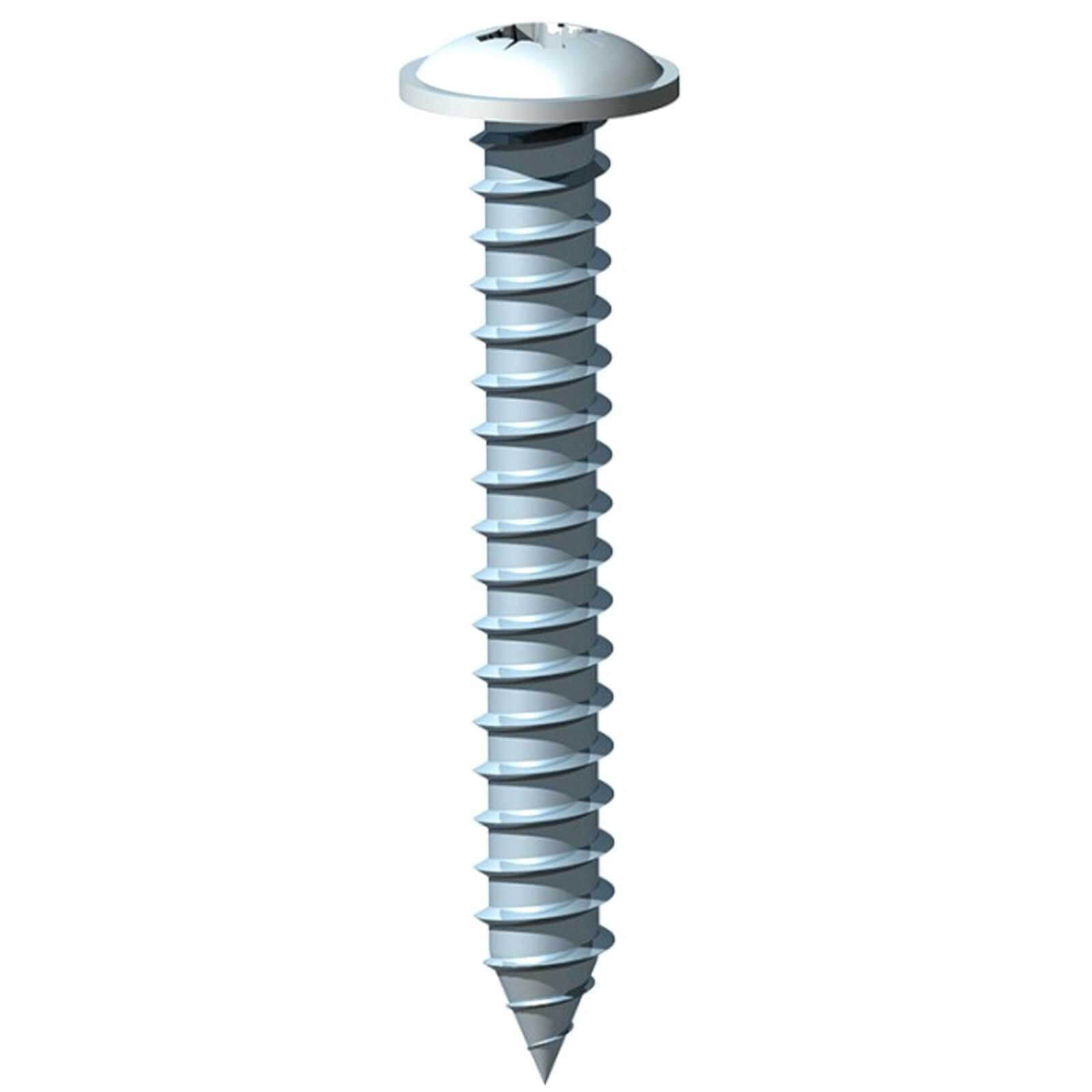 Image of Self Tapping Flange Head Pozi Screws 4mm 12mm Pack of 1000