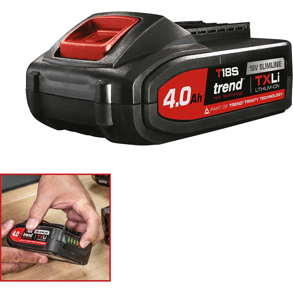 Image of Trend T18S/BA4AM 18v Cordless TXLi Li-ion Battery 4ah 4ah