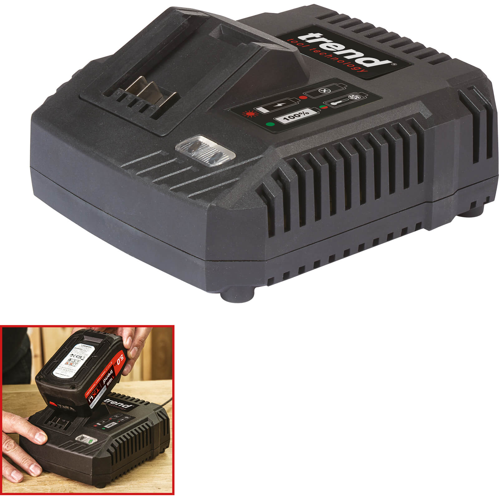 Photos - Power Tool Battery Trend Genuine T18S/CH6A 18v Fast Cordless TXLi Li-ion Battery Charger 240v 