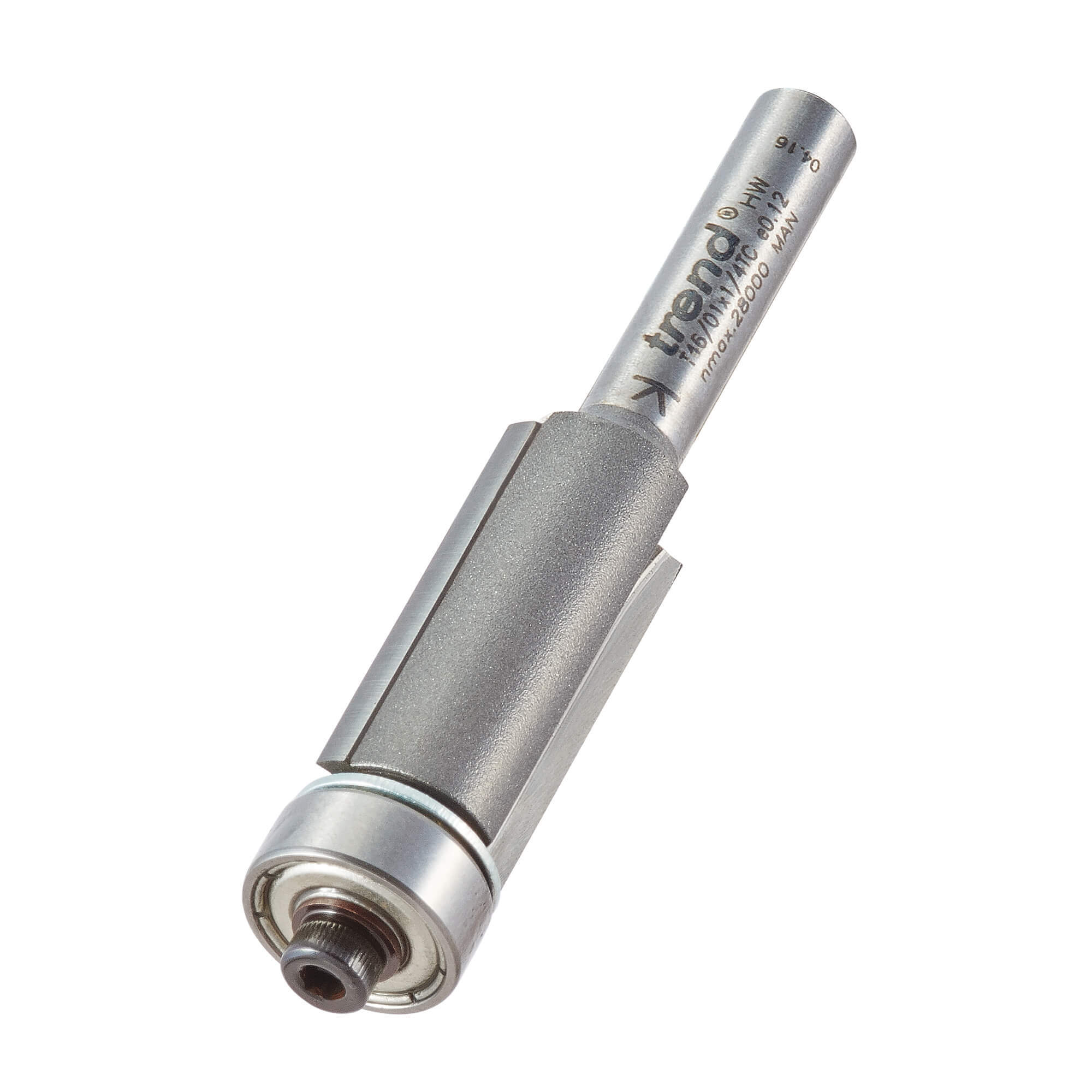 Image of Trend Bearing Guided Trimmer Router Cutter 12.7mm 25mm 1/4"