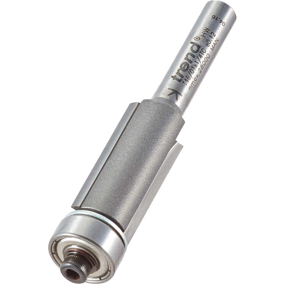 Trend Bearing Guided Trimmer Router Cutter 12.7mm 25mm 1/4