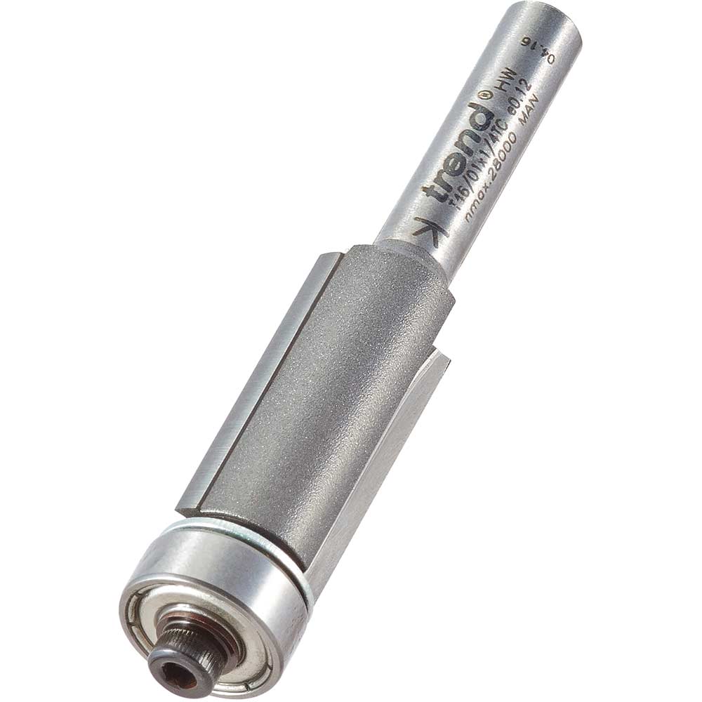 Image of Trend Bearing Guided Trimmer Router Cutter 12.7mm 25mm 1/4"