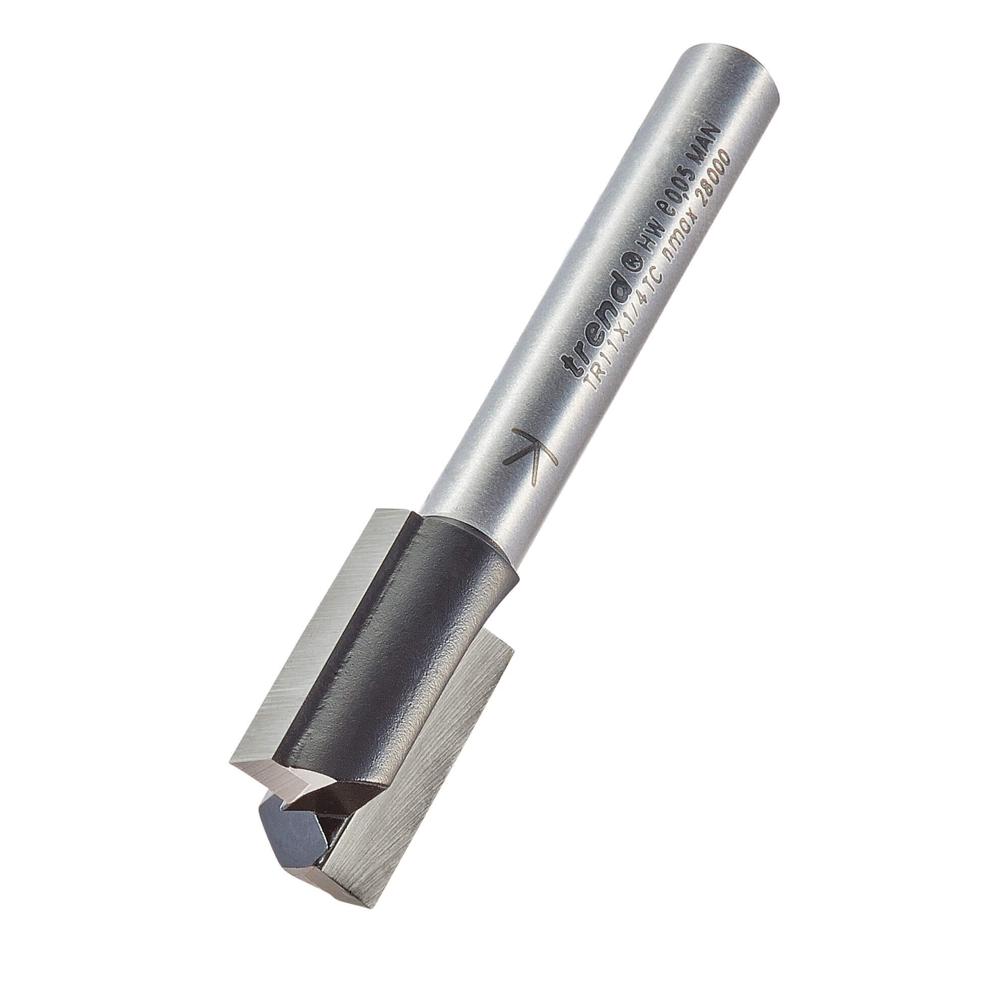 Image of Trend Two Flute PTFE Coated Non Stick Router Cutter 12mm 19mm 1/4"