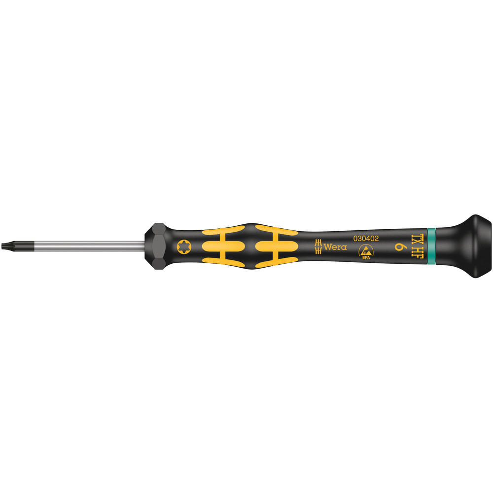 Wera Kraftform 1567 Torx Hf Micro Esd Screwdriver T6 40mm