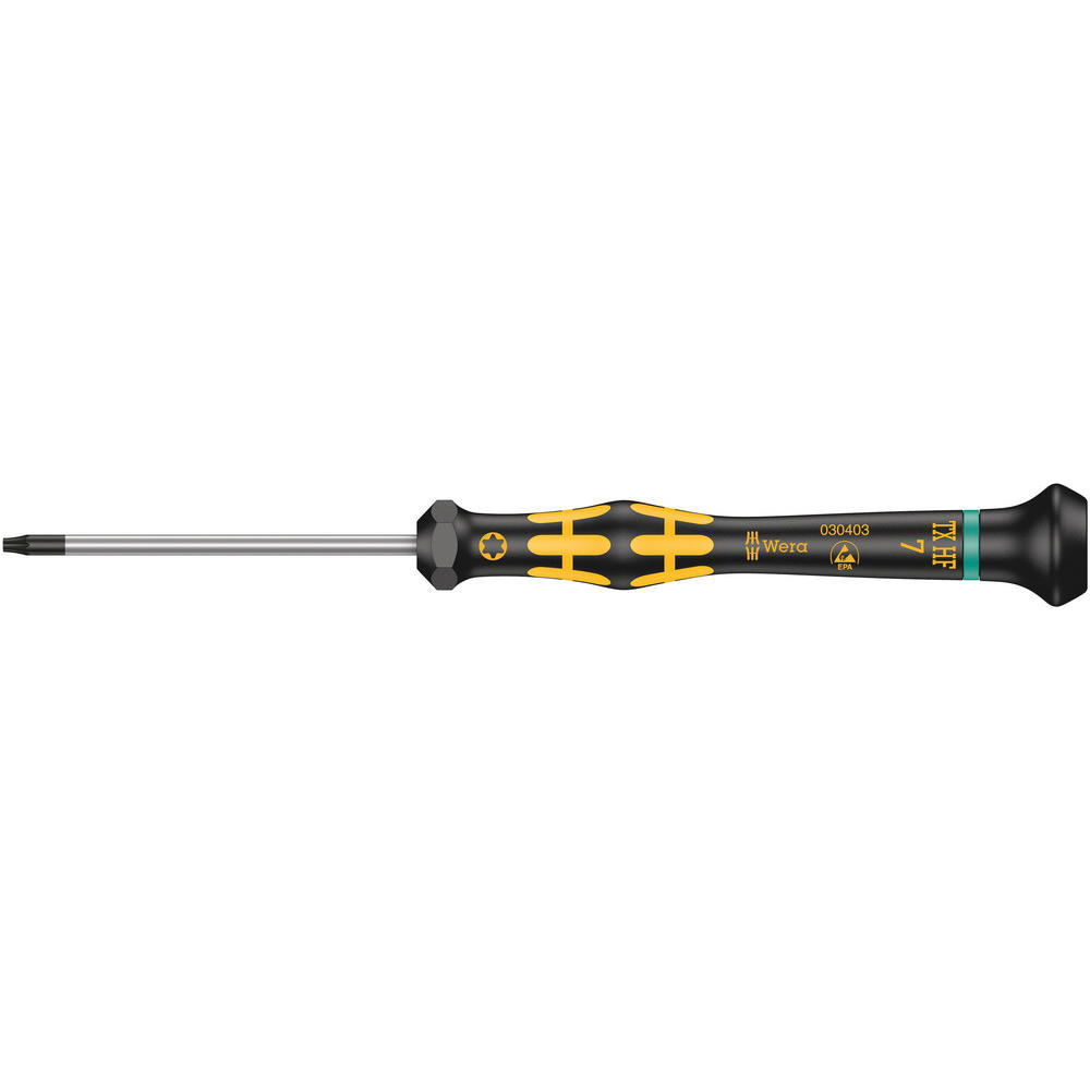 Wera Kraftform 1567 Torx Hf Micro Esd Screwdriver T7 60mm