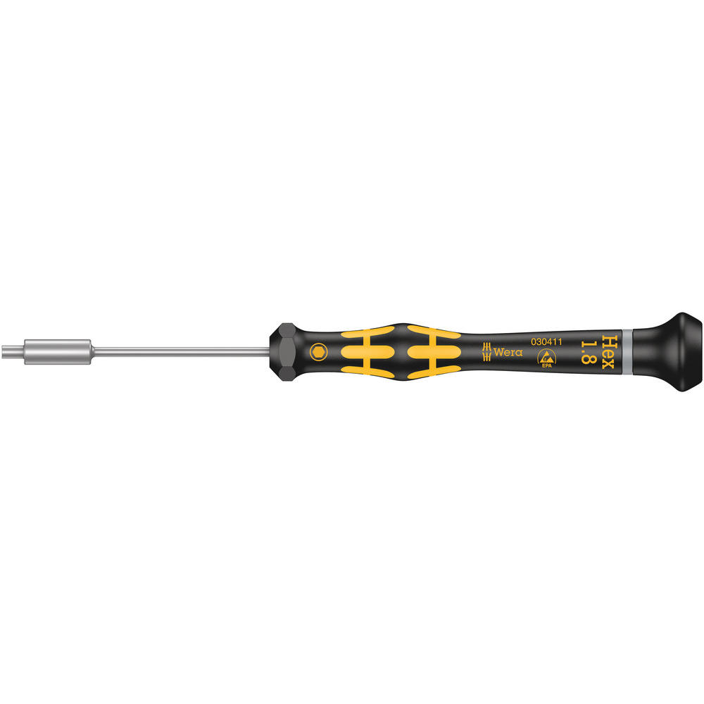 Wera 1569 ESD Nutspinner Screwdriver 1.8mm 60mm