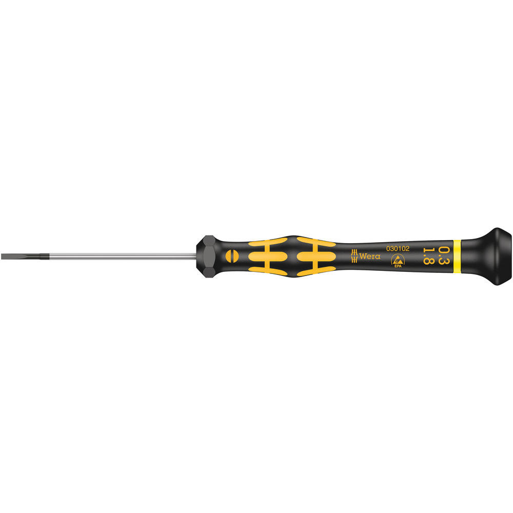 Wera Kraftform 1578a Micro Esd Screwdriver 1.8mm 60mm