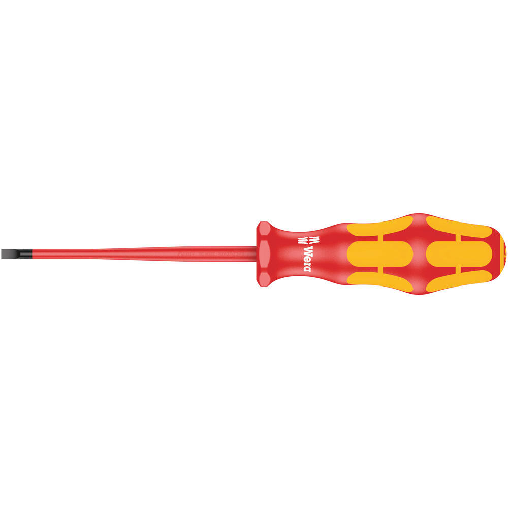 Wera Kraftform Plus 160is Vde Insulated Slimline Slotted Screwdriver 4mm 100mm