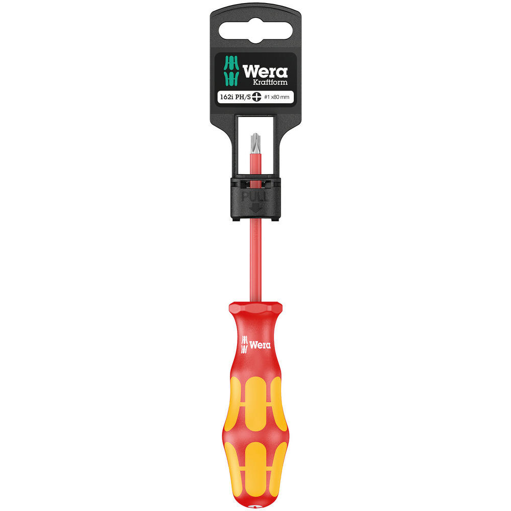 Wera 162 i PH/S SB VDE Kraftform Plus Screwdriver MOD1 80mm