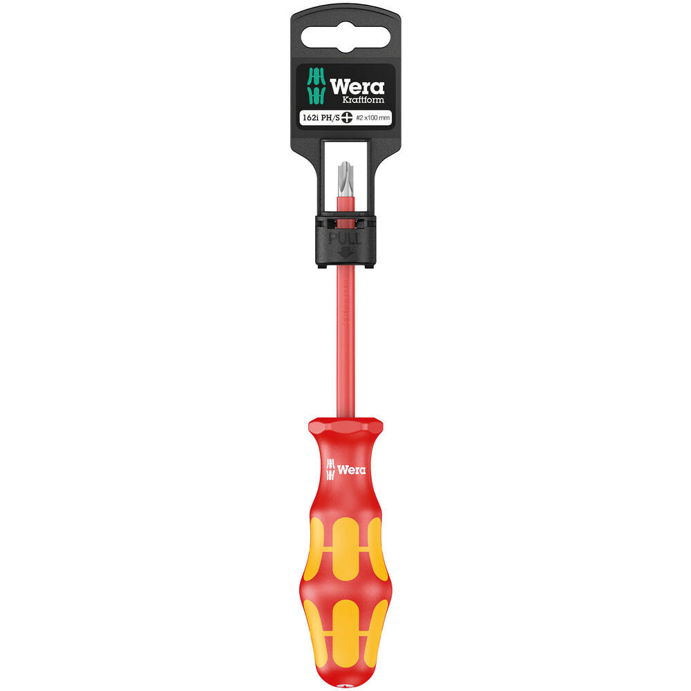 Wera 162 i PH/S SB VDE Kraftform Plus Screwdriver MOD2 100mm