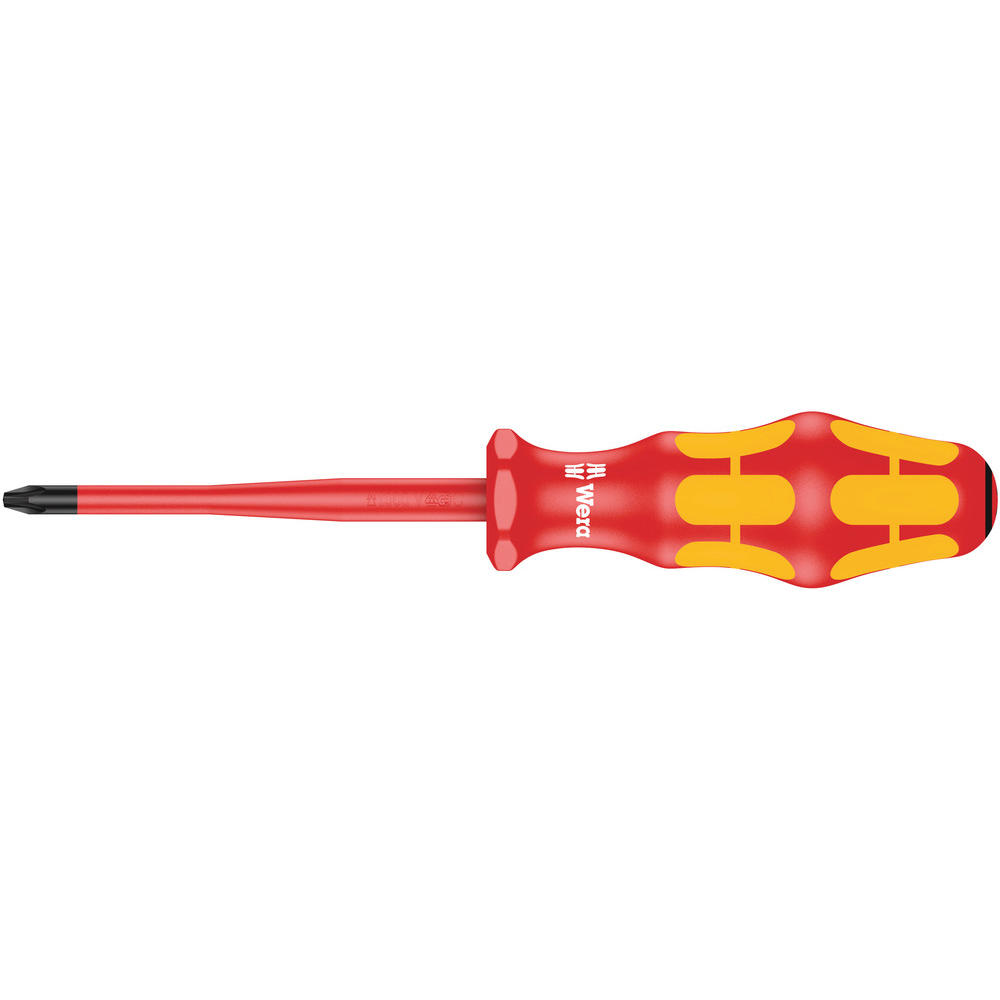 Wera Kraftform Plus 165IS VDE Insulated Slimline Pozi Screwdriver PZ2 100mm