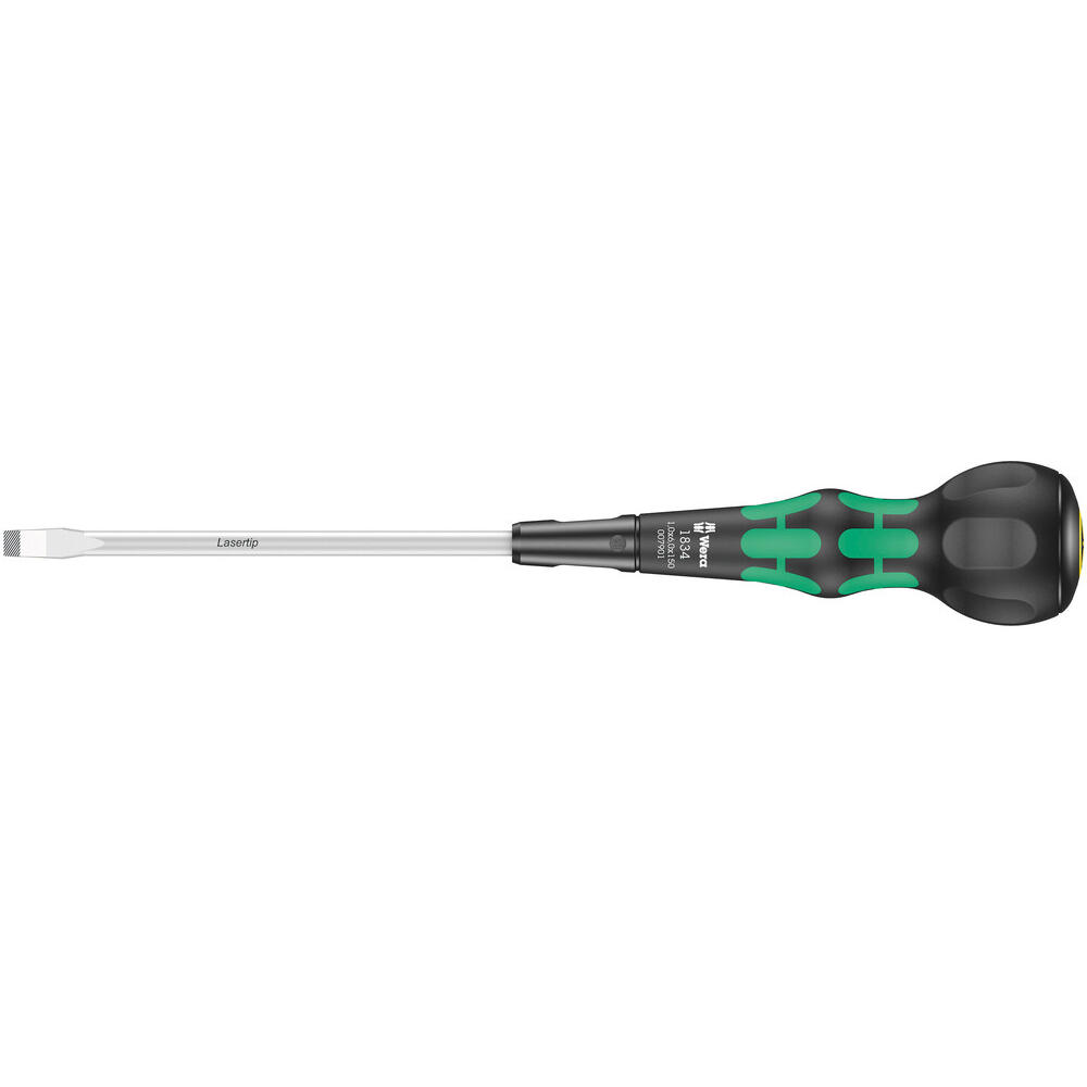 Wera 1834 Kraftform Ball Grip Slotted Screwdriver 6mm 150mm