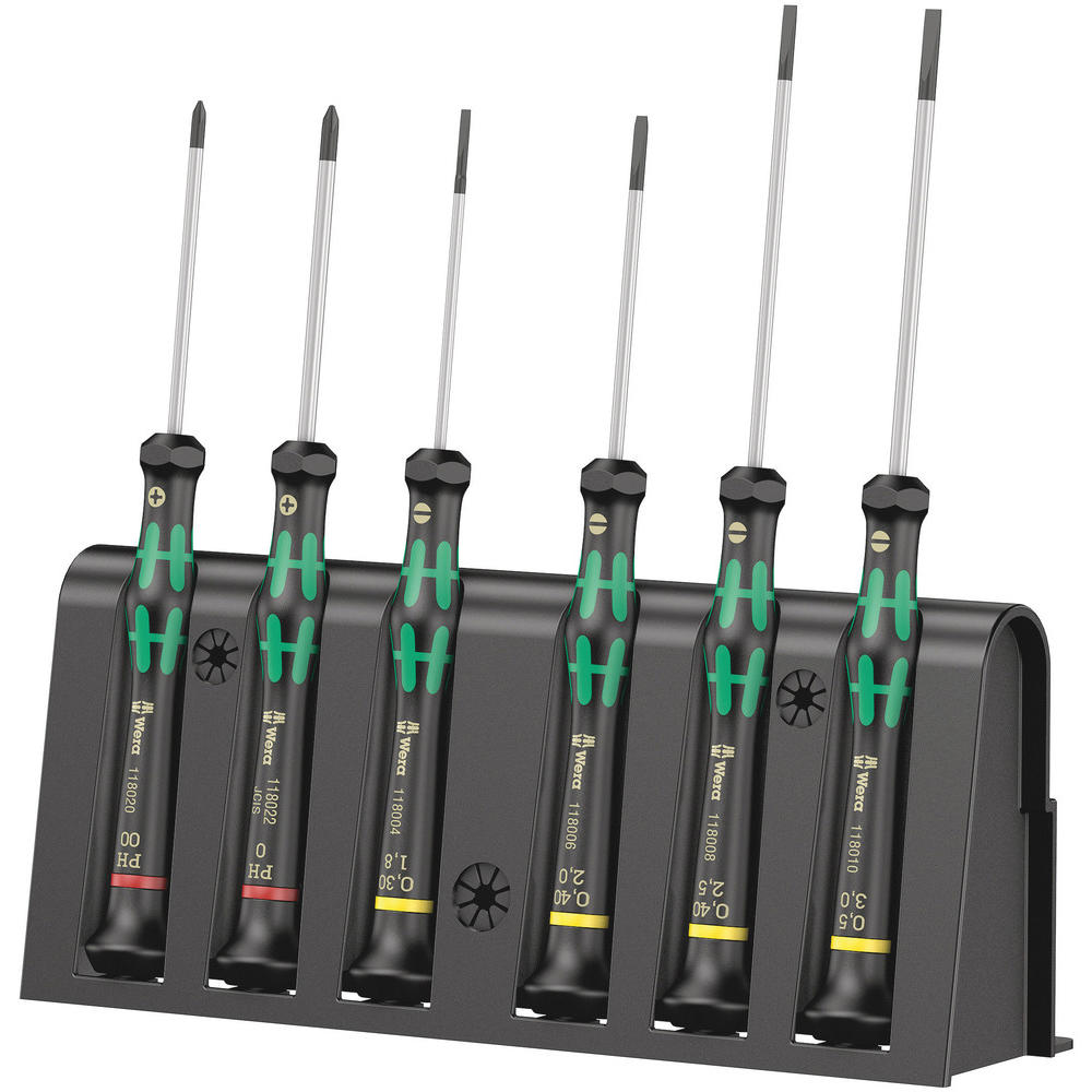 Wera 6 Piece 2035/6 A Kraftform Micro Precision Screwdriver Set