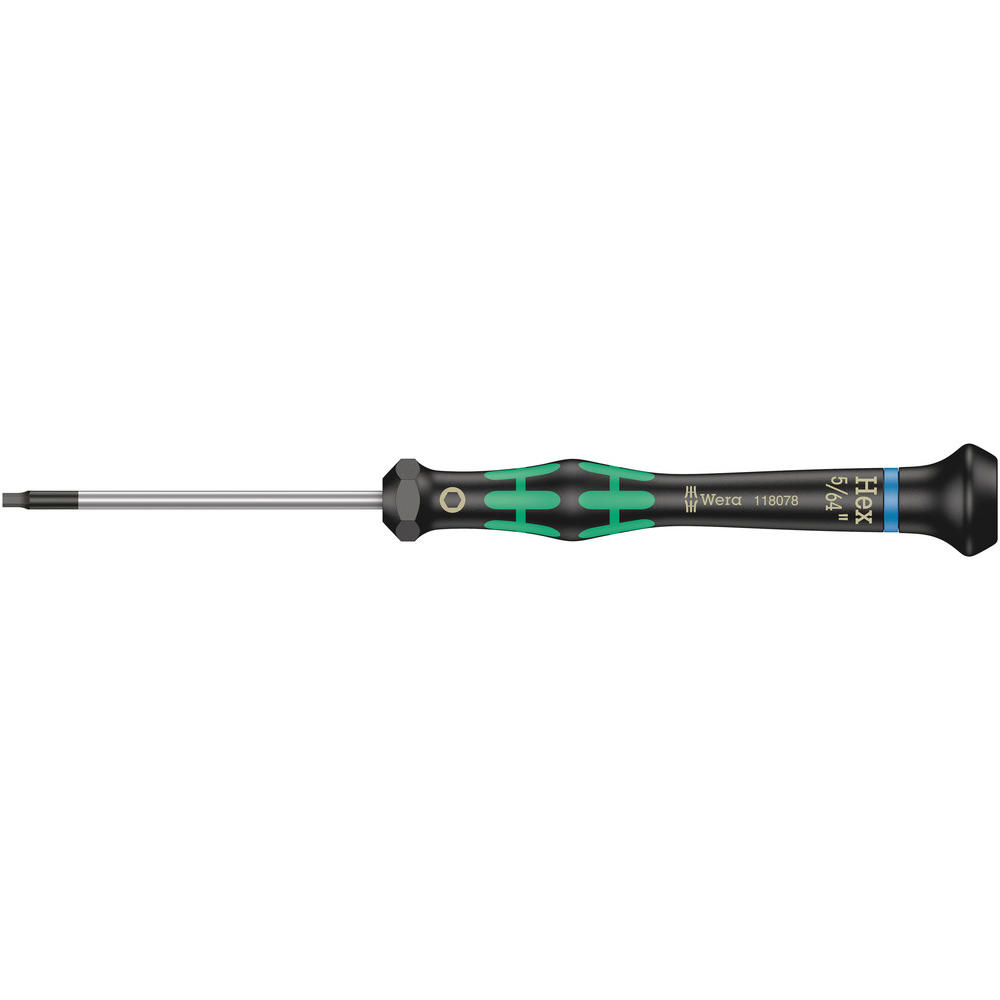 Wera Black Kraftform 2054 Hex Micro Screwdriver Imperial