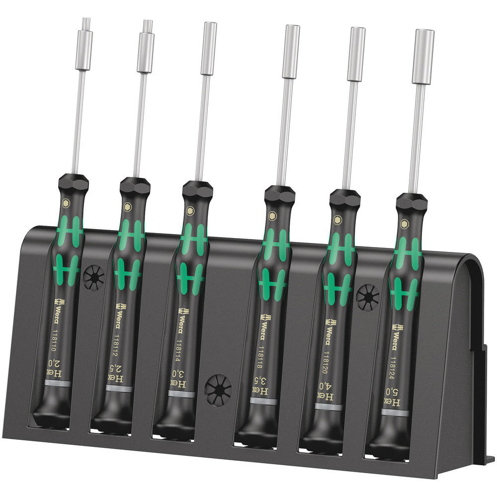 Wera 6 Piece 2069/6 Nutspinner Screwdriver Set