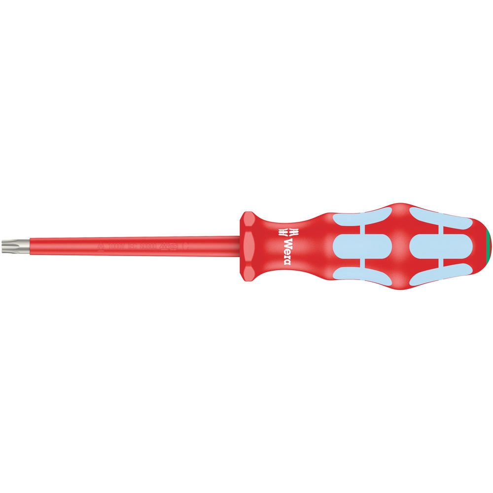 Wera 3167 i Stainless Steel VDE Insulated Torx Screwdriver T30 80mm