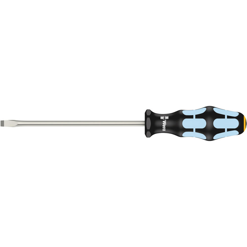 Wera Kraftform Stainless Steel Flared Slotted Tip Screwdriver 6.5mm 150mm