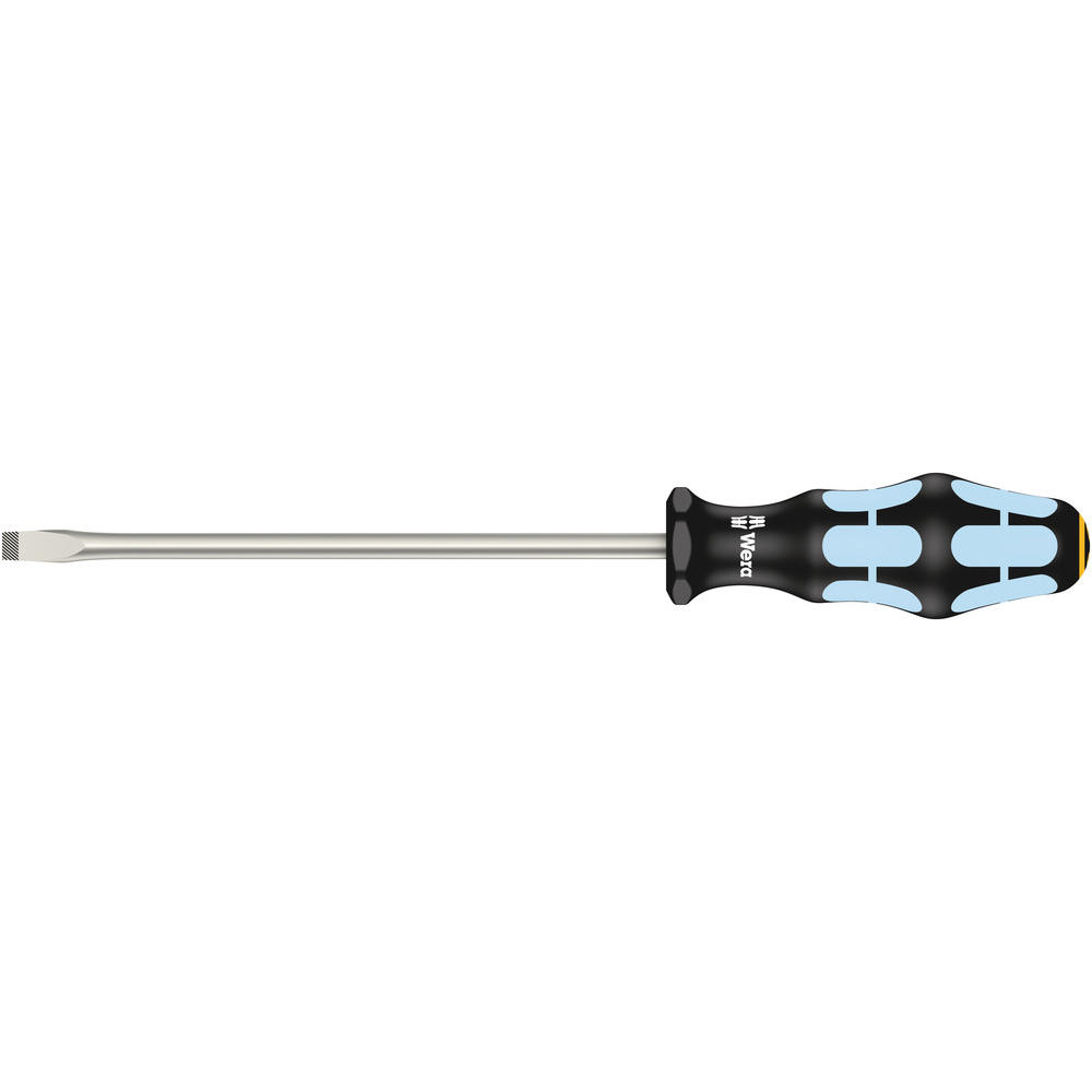 Wera Kraftform Stainless Steel Flared Slotted Tip Screwdriver 8mm 175mm