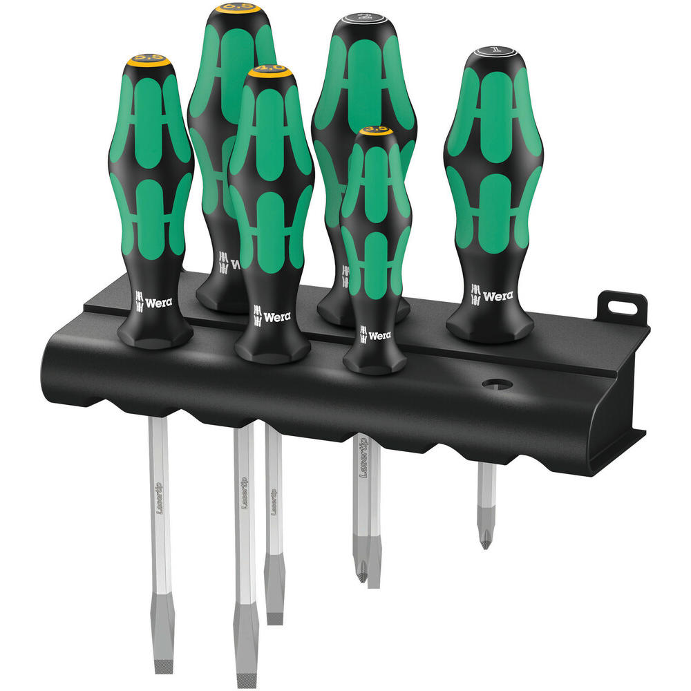 Wera 6 Piece Kraftform Plus 334/355/sk/6 Screwdriver Set