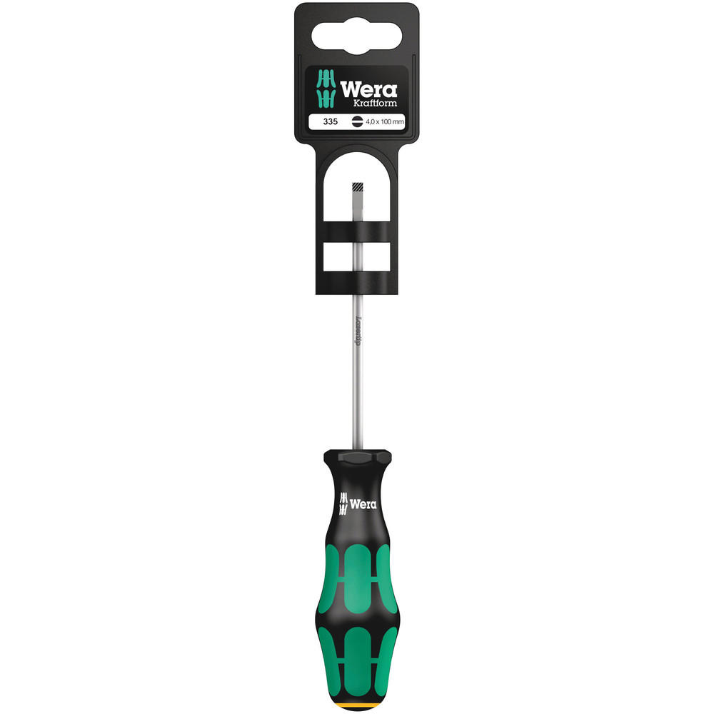 Wera 335 Sb Kraftform Plus Slotted Screwdriver 4mm 100mm
