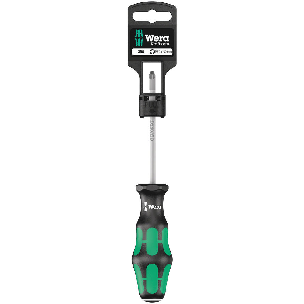 Wera 355 PZ SB Kraftform Plus Pozi Screwdriver PZ2 100mm