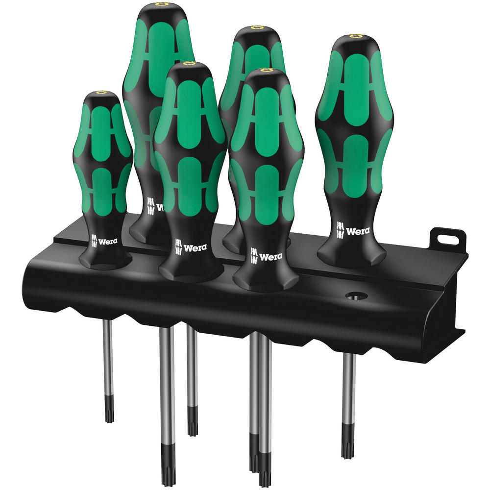 Wera 6 Piece Kraftform Plus 367/6 Bo Torx Screwdriver Set