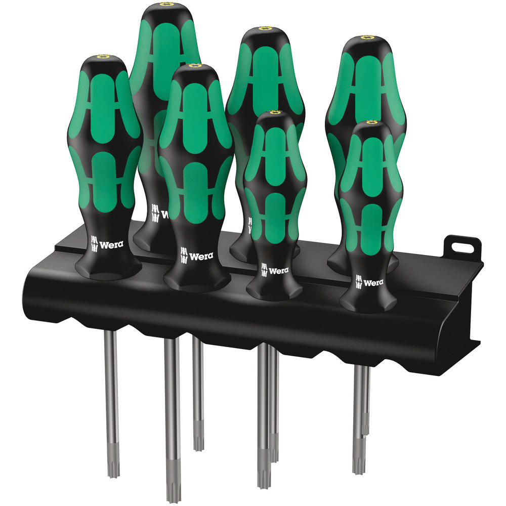 Wera 7 Piece Kraftform Plus 367/7hf Torx Screwdriver Set
