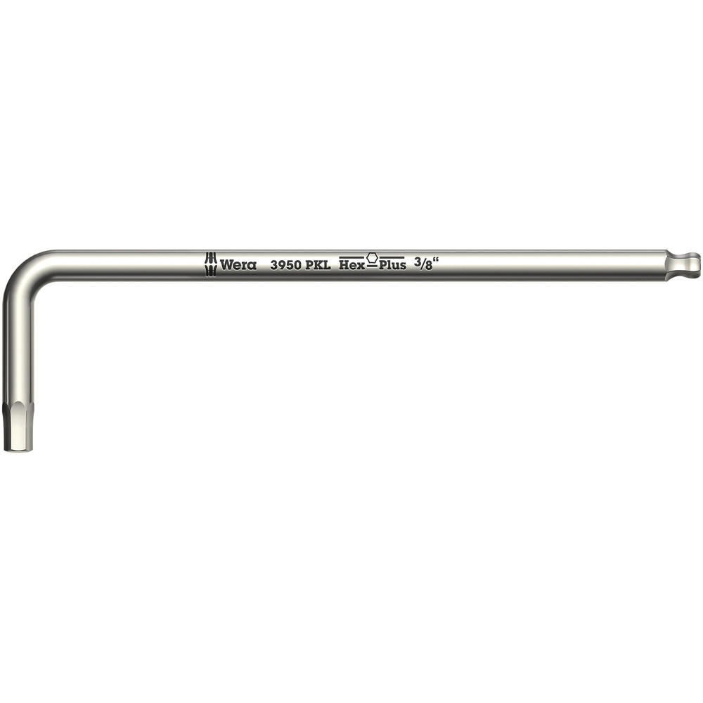 Wera 3950PKL Stainless Steel Ball End Hexagon Allen Key Imperial 7/64