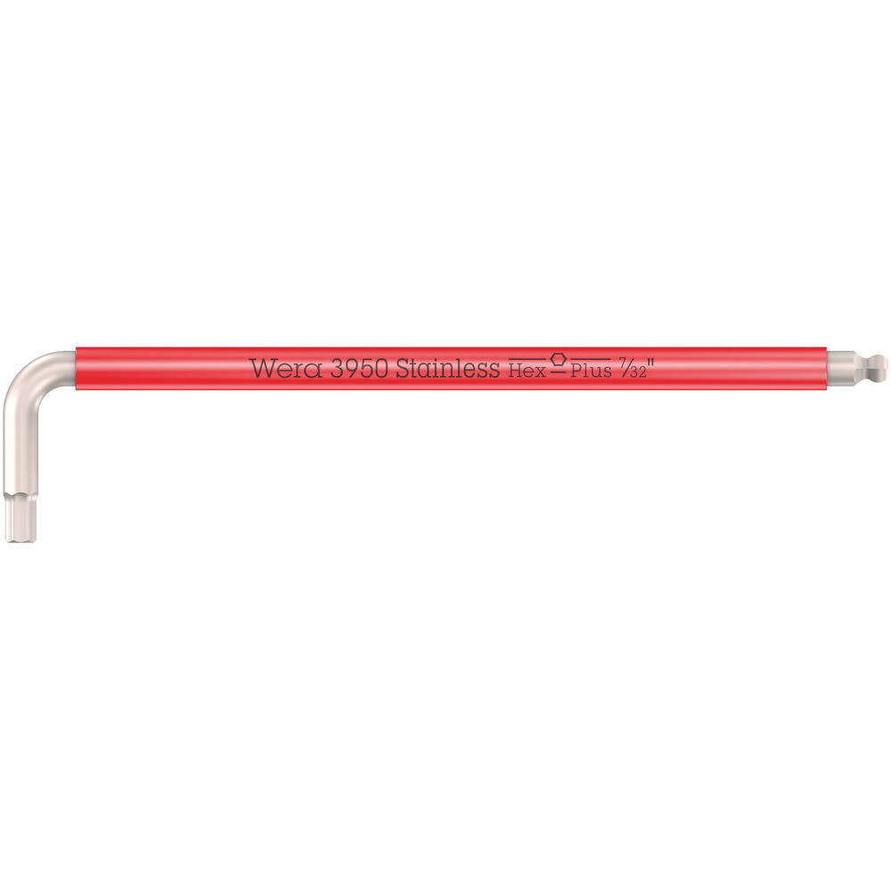 Wera 3950 SPKL Stainless Steel Multicolour Hex Key Imperial 7/32