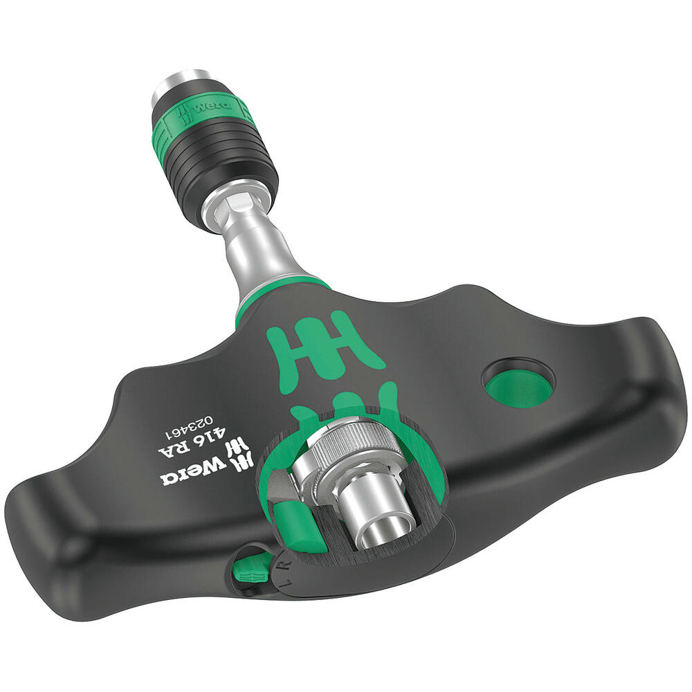 Wera 416 Ra Ratchet Rapidaptor T Handle Screwdriver