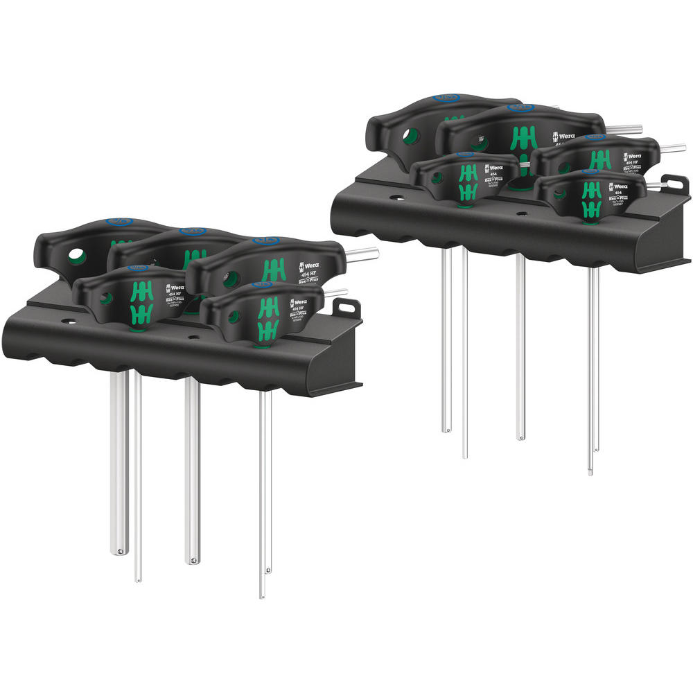 Wera 10 Piece Holding Function T Handle Hex Key Set Imperial