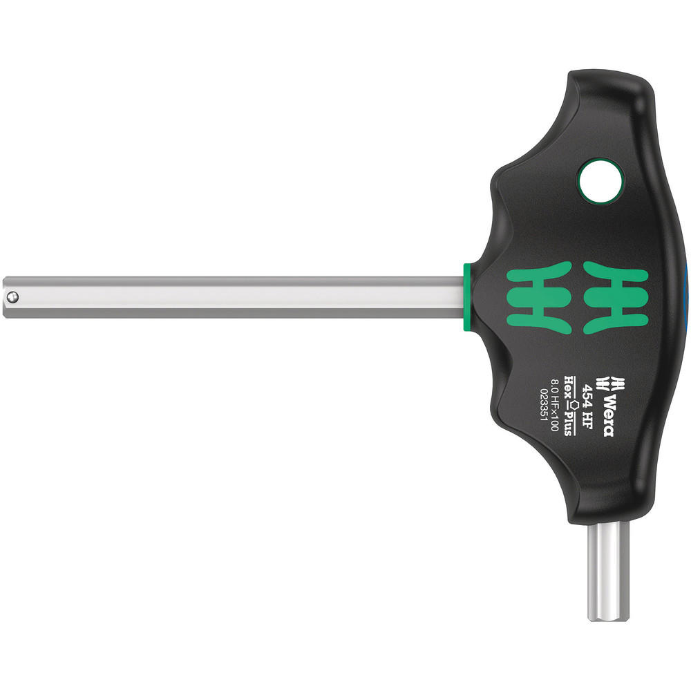 Wera 454 Hf Holding Function T Handle Hex Plus Screwdriver 8mm 100mm
