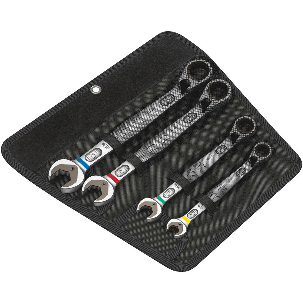 Wera 4 Piece Joker 6001 Combination Ratchet Spanner Set