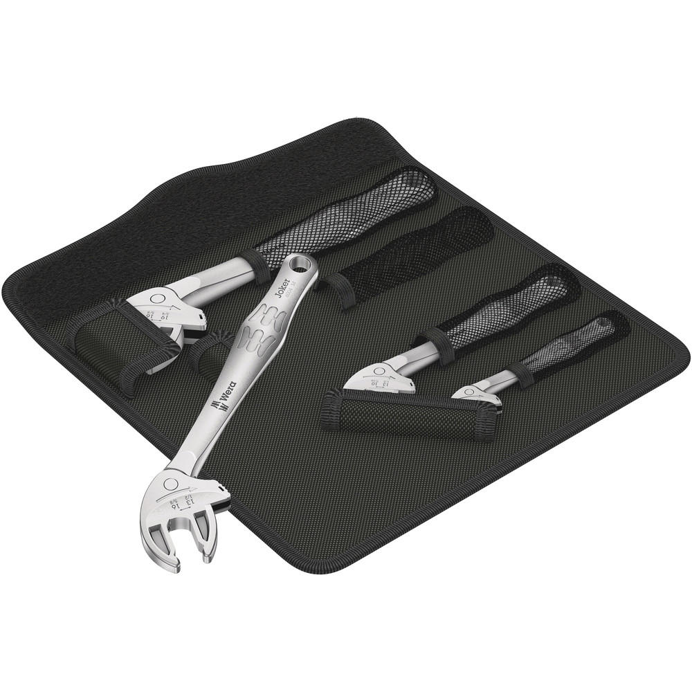 Wera 6004 4 Piece Joker Self Setting Adjustable Spanner Set