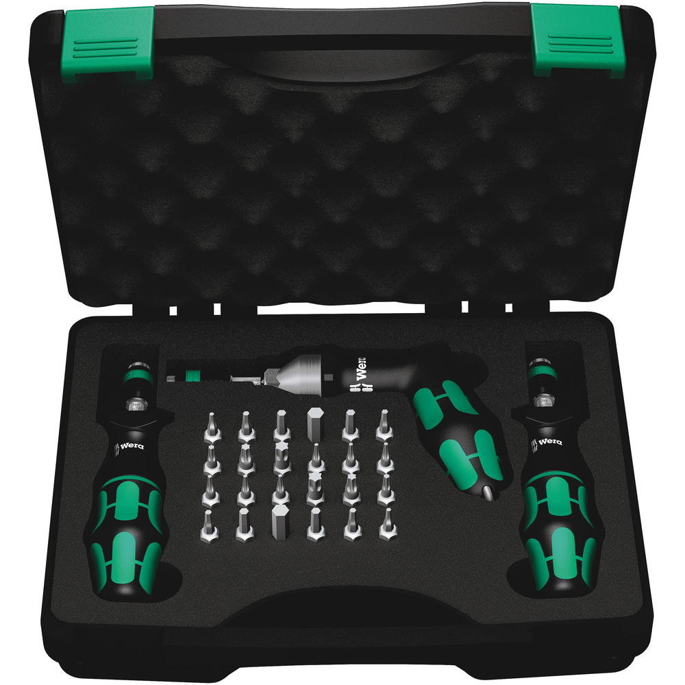 Wera 7440/41/42 Torque Screwdriver And Bit Set