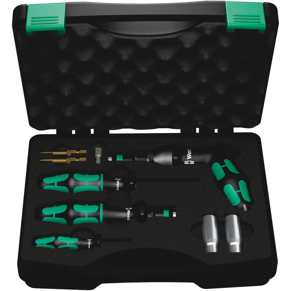 Wera 7443/61/9 Tyre Pressure Control System Assembly Tool Kit