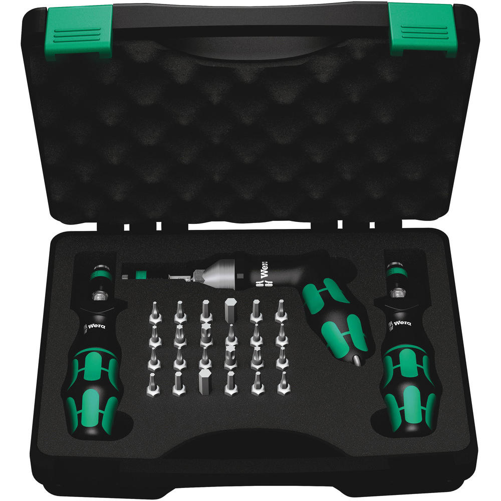 Wera 7445/46/47 Torque Screwdriver and Bit Set Imperial