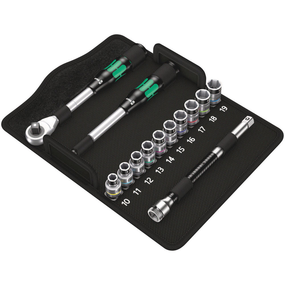 Wera 8006 SC1 Zyklop Hybrid 13 Piece 1/2" Drive Socket Set 1/2
