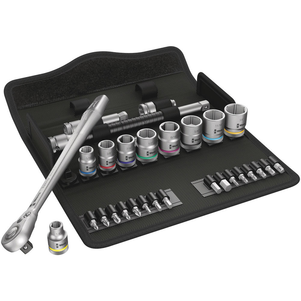 Wera 8100 SB11 Zkylop 3/8" Drive Socket Set