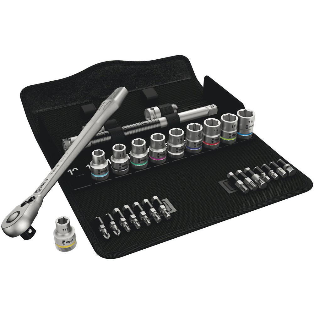 Wera 8100 SC8 Zyklop 28 Piece 1/2" Drive Socket and Bit Set 1/2