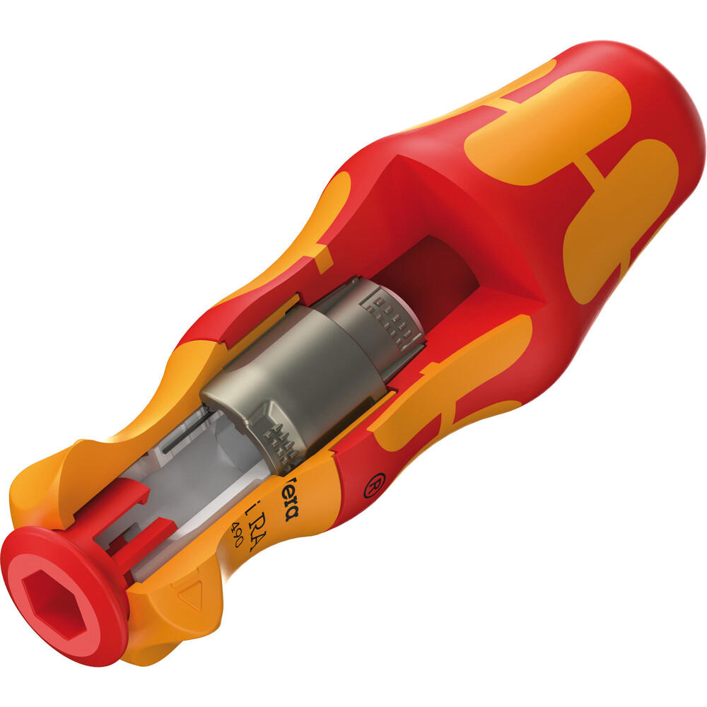 Image of Wera 837 I RA Ratchet Handle for VDE Insulated Screwdriver Blades