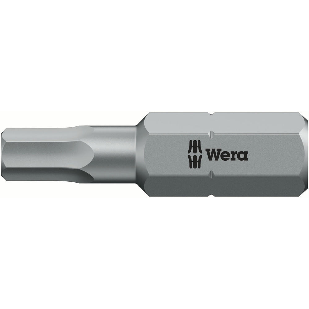 Wera 840/1 Zbo Hex Pinned Security Bit Extra Tough 5Mm 25Mm Pack Of 1