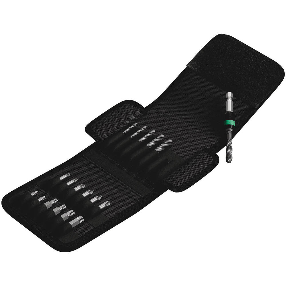 Wera 19 Piece 1/4" Hex Shank Hss Drill And Screwdriver Bit Set