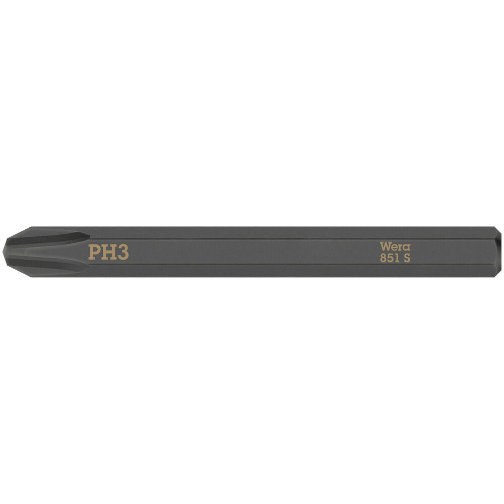 Wera 851 S Phillips Screwdriver Bit For Hand Impact Drivers