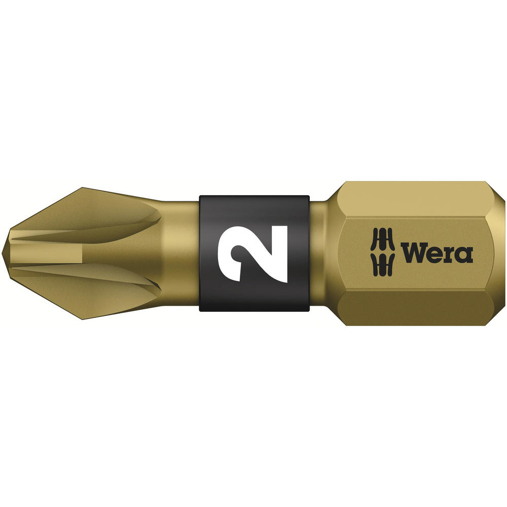 Wera 855/1 Pz Bth Bitorsion Extra Hard Pozi Screwdriver Bits Pz2 25Mm Pack Of 1