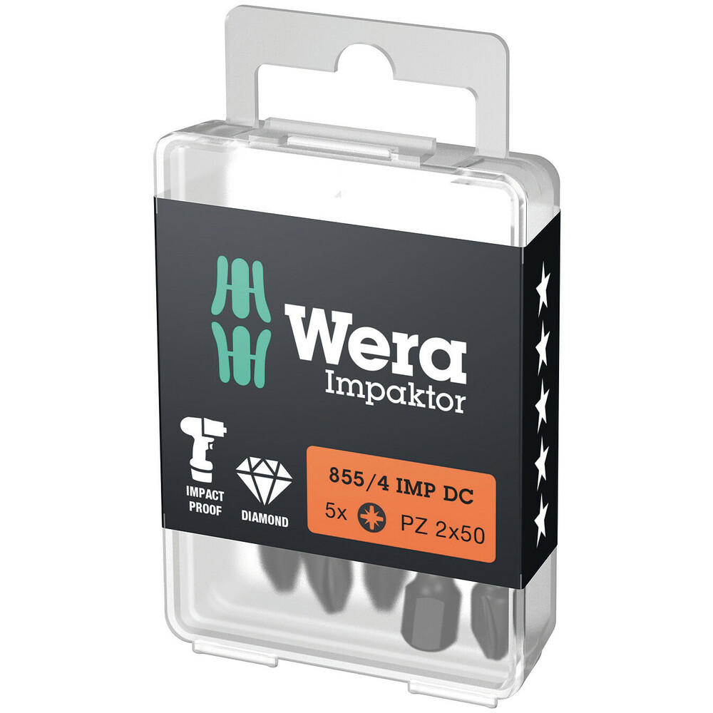 Wera 855/1 Pz Impaktor Pozi Screwdriver Bits