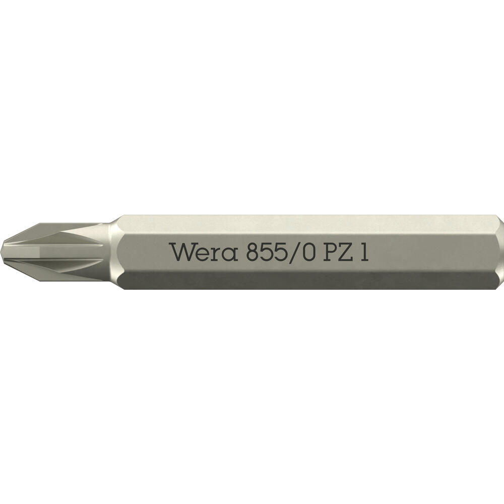 Wera 855/0 4mm Hex Drive Micro Pozi Screwdriver Bits Pz1 30mm Pack Of 1