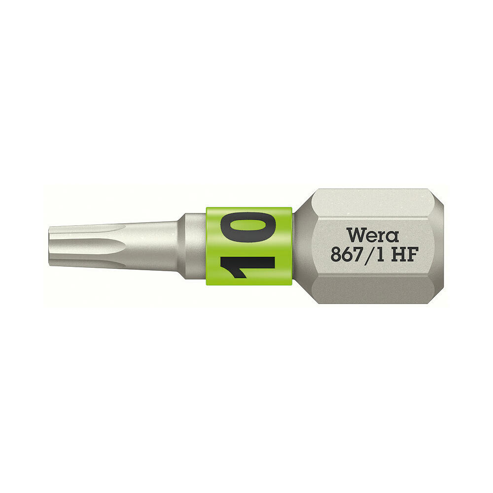 Image of Wera 867/1 HF Torx Screwdriver Bits T10 25mm Pack of 1